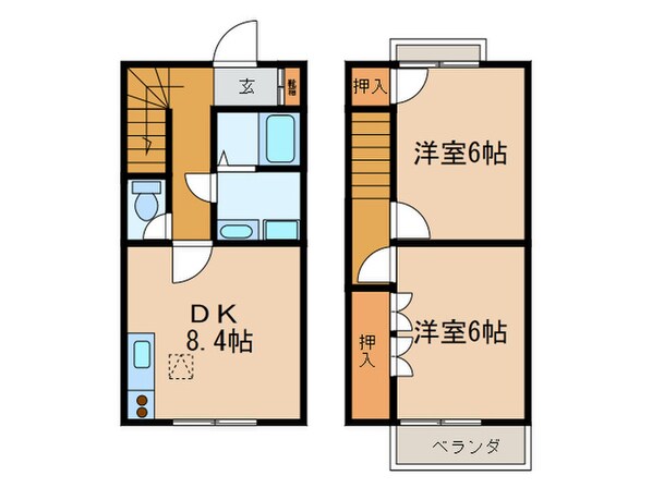 メゾネット　スィスルの物件間取画像